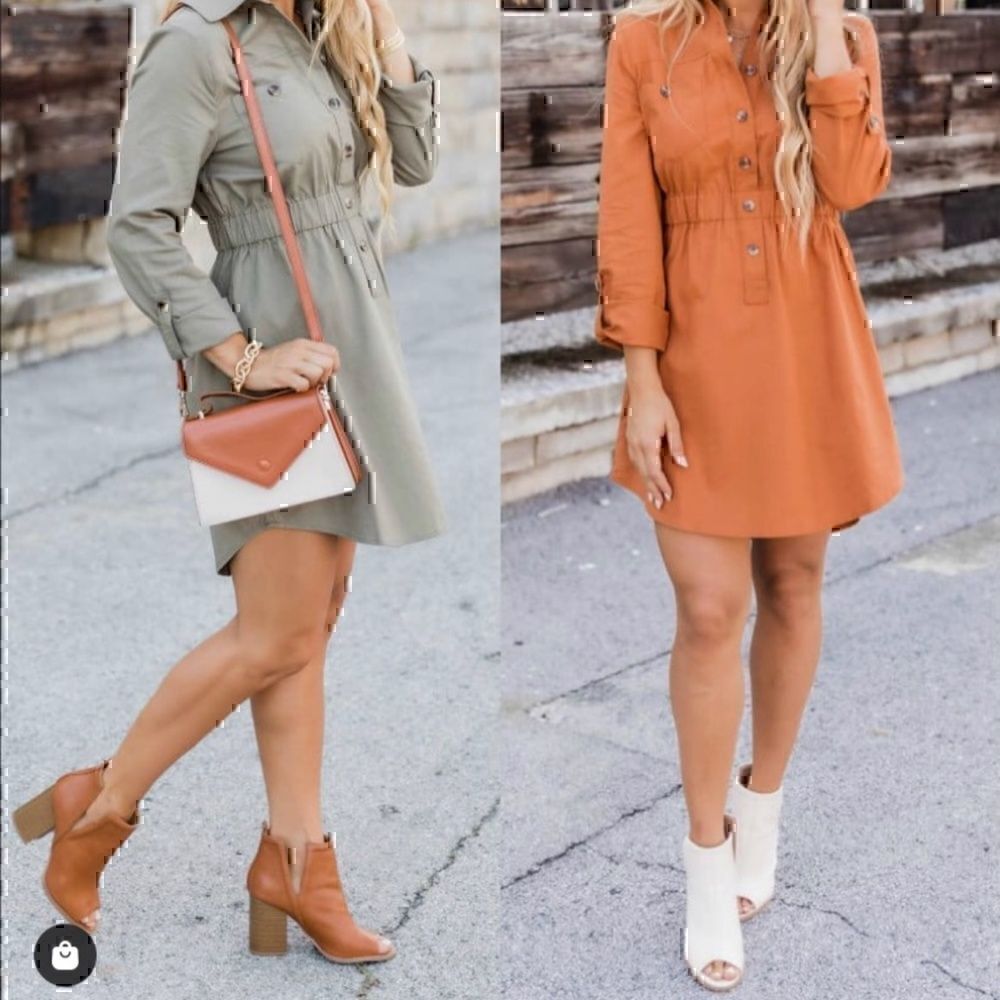 Pink Lily Boutique Tan Dress